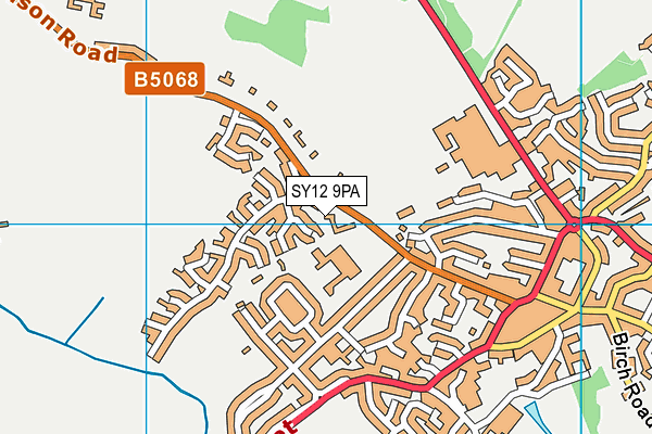 SY12 9PA map - OS VectorMap District (Ordnance Survey) SY12 9PA map - OS VectorMap District (Ordnance Survey)