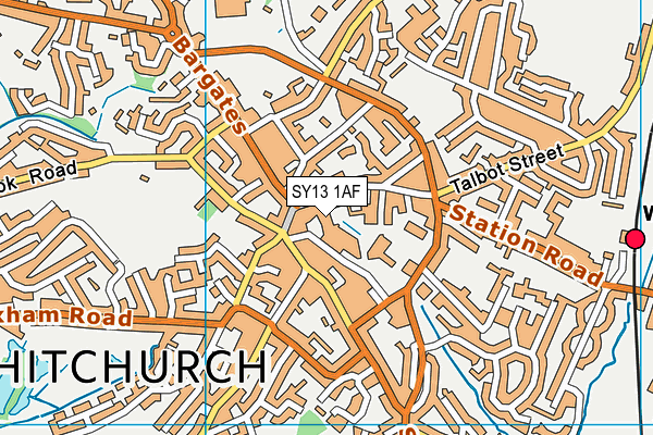 SY13 1AF map - OS VectorMap District (Ordnance Survey) SY13 1AF map - OS VectorMap District (Ordnance Survey)