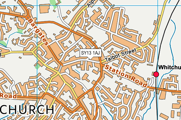 SY13 1AJ map - OS VectorMap District (Ordnance Survey) SY13 1AJ map - OS VectorMap District (Ordnance Survey)