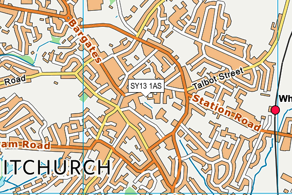 SY13 1AS map - OS VectorMap District (Ordnance Survey) SY13 1AS map - OS VectorMap District (Ordnance Survey)