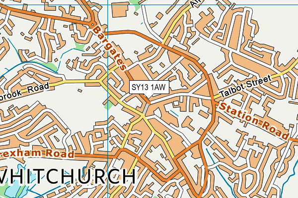 SY13 1AW map - OS VectorMap District (Ordnance Survey) SY13 1AW map - OS VectorMap District (Ordnance Survey)