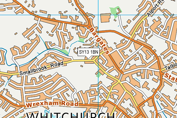SY13 1BN map - OS VectorMap District (Ordnance Survey) SY13 1BN map - OS VectorMap District (Ordnance Survey)