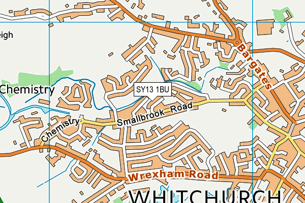 SY13 1BU map - OS VectorMap District (Ordnance Survey) SY13 1BU map - OS VectorMap District (Ordnance Survey)