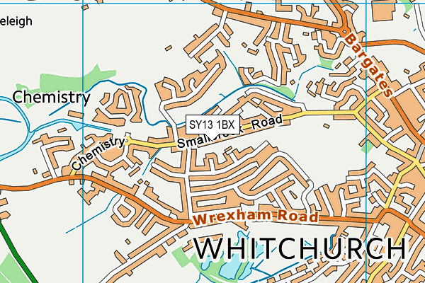 SY13 1BX map - OS VectorMap District (Ordnance Survey) SY13 1BX map - OS VectorMap District (Ordnance Survey)