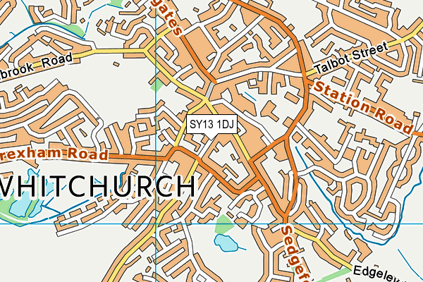 SY13 1DJ map - OS VectorMap District (Ordnance Survey) SY13 1DJ map - OS VectorMap District (Ordnance Survey)