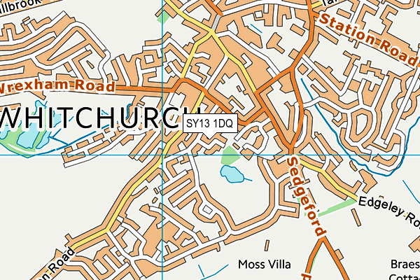 SY13 1DQ map - OS VectorMap District (Ordnance Survey) SY13 1DQ map - OS VectorMap District (Ordnance Survey)