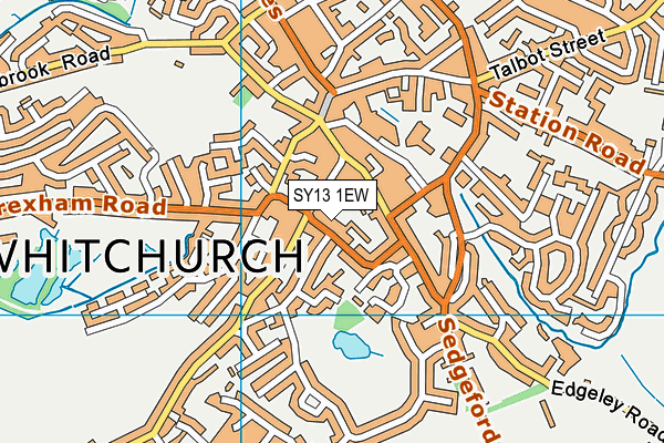 SY13 1EW map - OS VectorMap District (Ordnance Survey) SY13 1EW map - OS VectorMap District (Ordnance Survey)