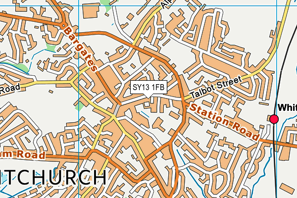SY13 1FB map - OS VectorMap District (Ordnance Survey) SY13 1FB map - OS VectorMap District (Ordnance Survey)
