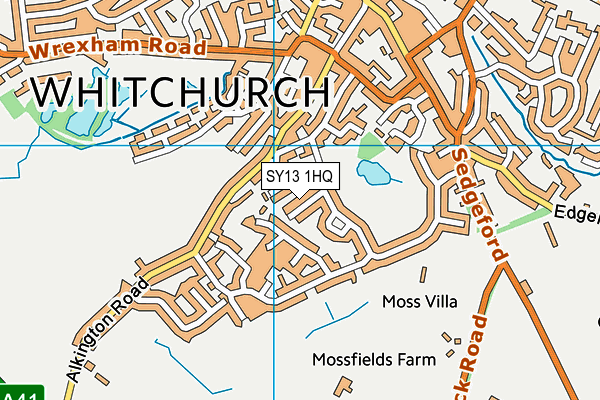 SY13 1HQ map - OS VectorMap District (Ordnance Survey) SY13 1HQ map - OS VectorMap District (Ordnance Survey)