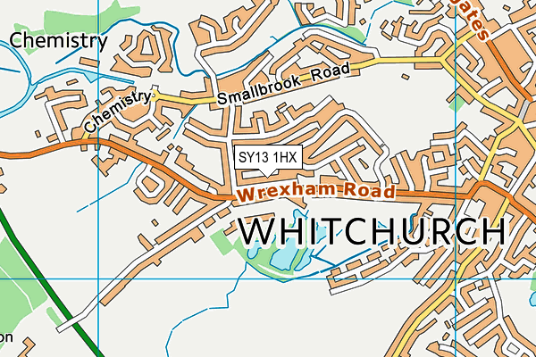 SY13 1HX map - OS VectorMap District (Ordnance Survey) SY13 1HX map - OS VectorMap District (Ordnance Survey)