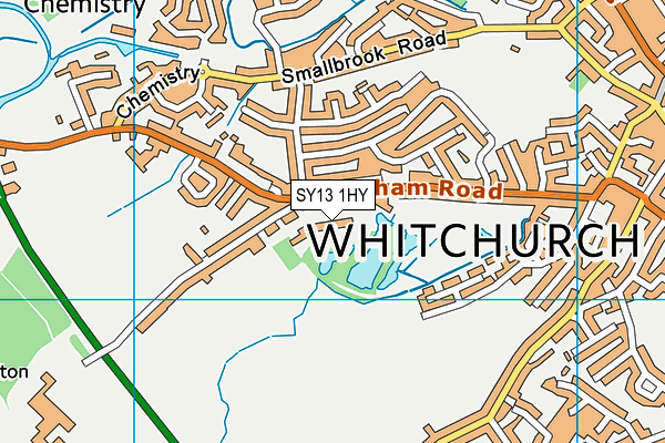 SY13 1HY map - OS VectorMap District (Ordnance Survey)