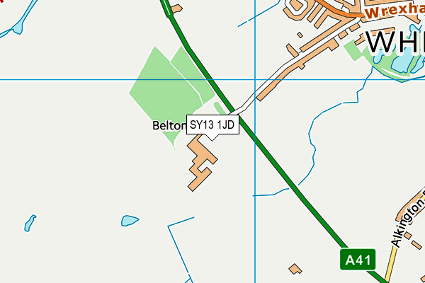 SY13 1JD map - OS VectorMap District (Ordnance Survey)