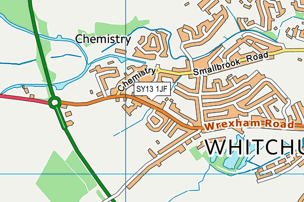 SY13 1JF map - OS VectorMap District (Ordnance Survey) SY13 1JF map - OS VectorMap District (Ordnance Survey)