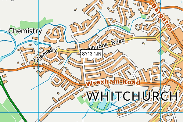 SY13 1JN map - OS VectorMap District (Ordnance Survey) SY13 1JN map - OS VectorMap District (Ordnance Survey)