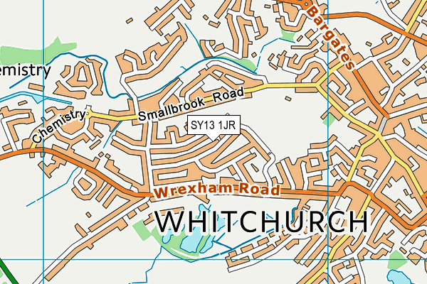 SY13 1JR map - OS VectorMap District (Ordnance Survey) SY13 1JR map - OS VectorMap District (Ordnance Survey)