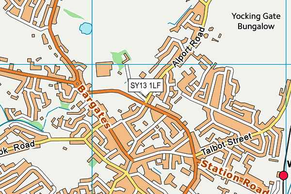 SY13 1LF map - OS VectorMap District (Ordnance Survey) SY13 1LF map - OS VectorMap District (Ordnance Survey)