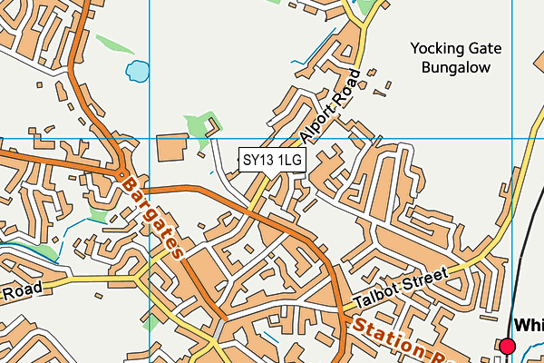 SY13 1LG map - OS VectorMap District (Ordnance Survey) SY13 1LG map - OS VectorMap District (Ordnance Survey)