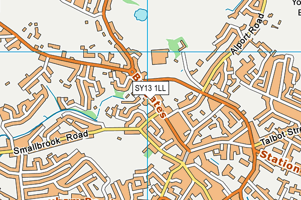 SY13 1LL map - OS VectorMap District (Ordnance Survey) SY13 1LL map - OS VectorMap District (Ordnance Survey)