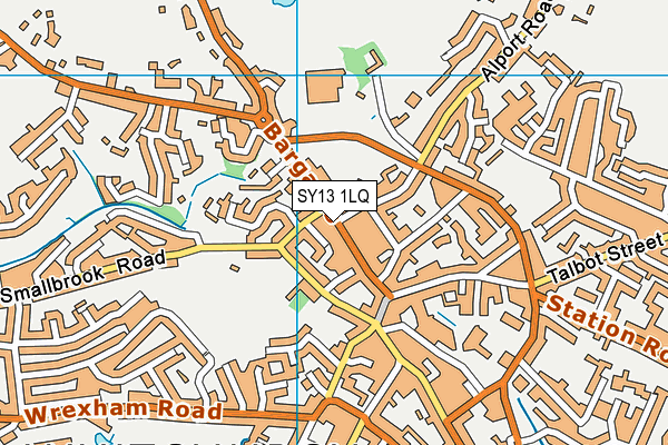 SY13 1LQ map - OS VectorMap District (Ordnance Survey) SY13 1LQ map - OS VectorMap District (Ordnance Survey)