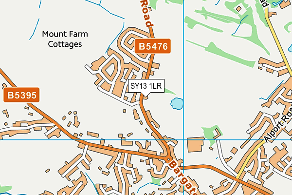 SY13 1LR map - OS VectorMap District (Ordnance Survey) SY13 1LR map - OS VectorMap District (Ordnance Survey)