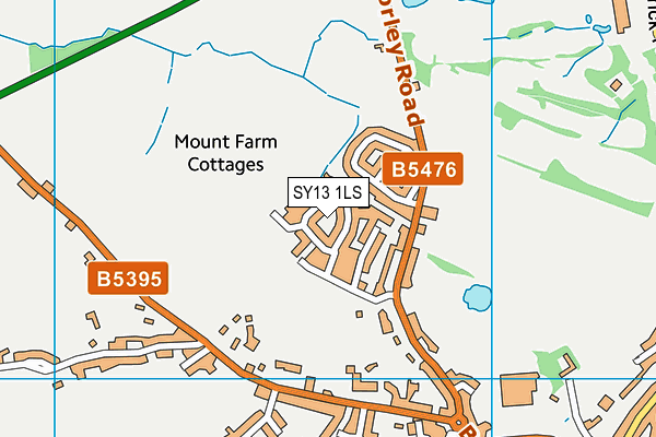 SY13 1LS map - OS VectorMap District (Ordnance Survey) SY13 1LS map - OS VectorMap District (Ordnance Survey)