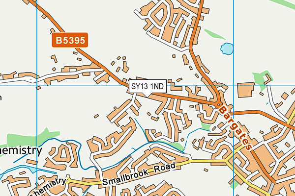 SY13 1ND map - OS VectorMap District (Ordnance Survey) SY13 1ND map - OS VectorMap District (Ordnance Survey)
