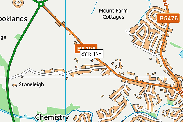SY13 1NH map - OS VectorMap District (Ordnance Survey) SY13 1NH map - OS VectorMap District (Ordnance Survey)