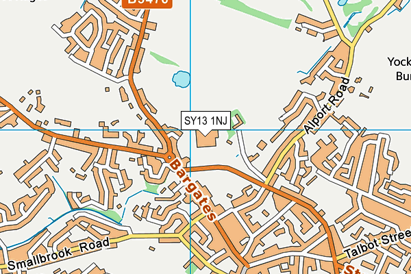 SY13 1NJ map - OS VectorMap District (Ordnance Survey) SY13 1NJ map - OS VectorMap District (Ordnance Survey)