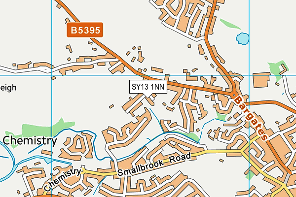 SY13 1NN map - OS VectorMap District (Ordnance Survey) SY13 1NN map - OS VectorMap District (Ordnance Survey)