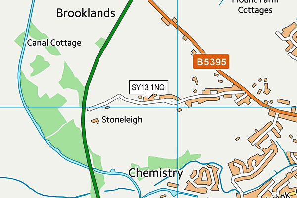 SY13 1NQ map - OS VectorMap District (Ordnance Survey) SY13 1NQ map - OS VectorMap District (Ordnance Survey)