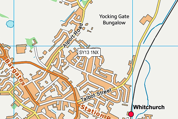 SY13 1NX map - OS VectorMap District (Ordnance Survey) SY13 1NX map - OS VectorMap District (Ordnance Survey)