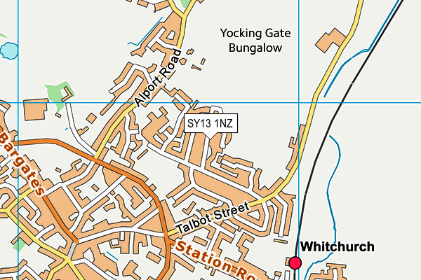 SY13 1NZ map - OS VectorMap District (Ordnance Survey) SY13 1NZ map - OS VectorMap District (Ordnance Survey)