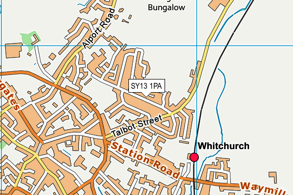 SY13 1PA map - OS VectorMap District (Ordnance Survey) SY13 1PA map - OS VectorMap District (Ordnance Survey)