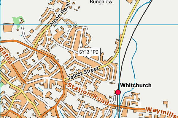 SY13 1PD map - OS VectorMap District (Ordnance Survey) SY13 1PD map - OS VectorMap District (Ordnance Survey)