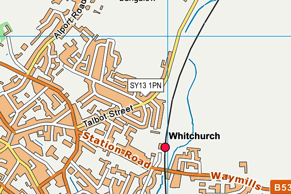 SY13 1PN map - OS VectorMap District (Ordnance Survey) SY13 1PN map - OS VectorMap District (Ordnance Survey)