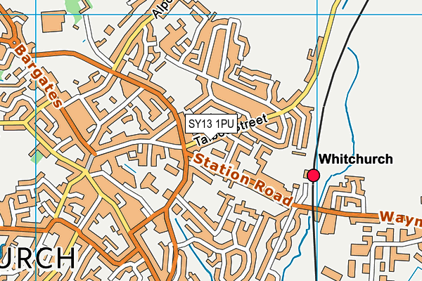 SY13 1PU map - OS VectorMap District (Ordnance Survey) SY13 1PU map - OS VectorMap District (Ordnance Survey)