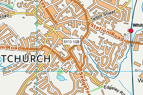 SY13 1QB map - OS VectorMap District (Ordnance Survey) SY13 1QB map - OS VectorMap District (Ordnance Survey)