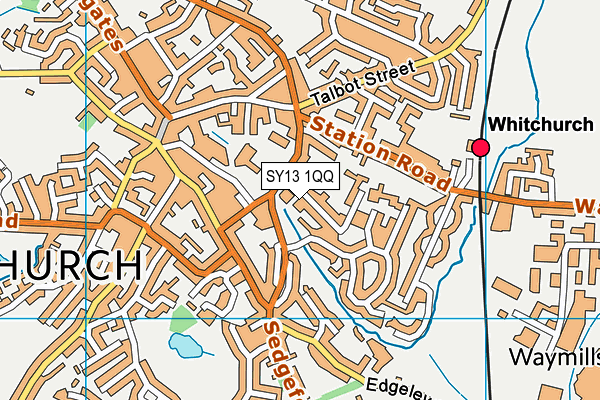 SY13 1QQ map - OS VectorMap District (Ordnance Survey) SY13 1QQ map - OS VectorMap District (Ordnance Survey)