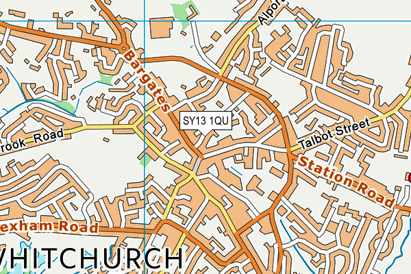 SY13 1QU map - OS VectorMap District (Ordnance Survey) SY13 1QU map - OS VectorMap District (Ordnance Survey)