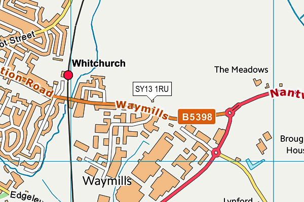 SY13 1RU map - OS VectorMap District (Ordnance Survey) SY13 1RU map - OS VectorMap District (Ordnance Survey)