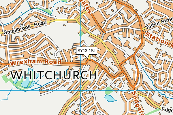 SY13 1SJ map - OS VectorMap District (Ordnance Survey) SY13 1SJ map - OS VectorMap District (Ordnance Survey)