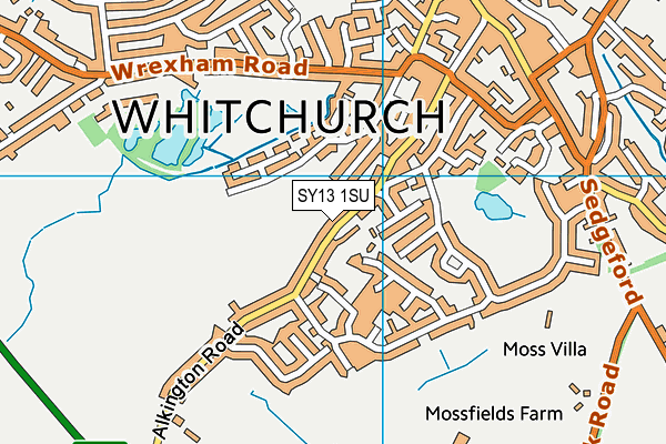 SY13 1SU map - OS VectorMap District (Ordnance Survey) SY13 1SU map - OS VectorMap District (Ordnance Survey)