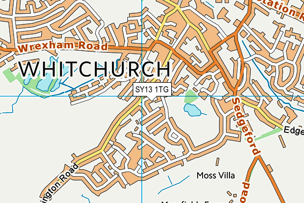 SY13 1TG map - OS VectorMap District (Ordnance Survey) SY13 1TG map - OS VectorMap District (Ordnance Survey)