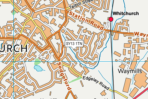 SY13 1TN map - OS VectorMap District (Ordnance Survey) SY13 1TN map - OS VectorMap District (Ordnance Survey)