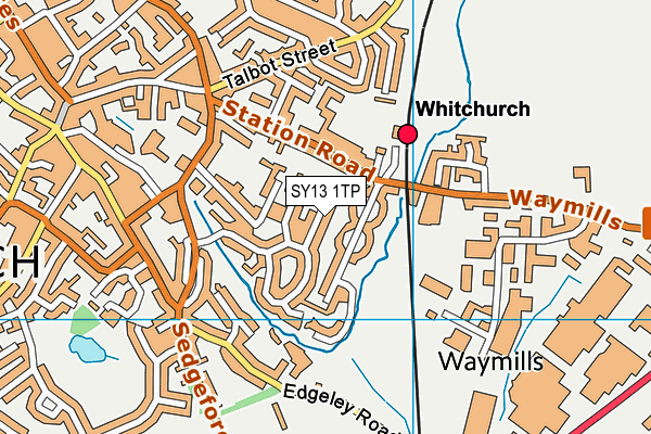 SY13 1TP map - OS VectorMap District (Ordnance Survey) SY13 1TP map - OS VectorMap District (Ordnance Survey)