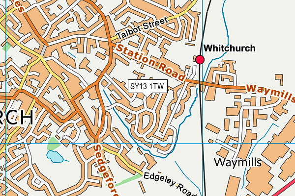 SY13 1TW map - OS VectorMap District (Ordnance Survey) SY13 1TW map - OS VectorMap District (Ordnance Survey)