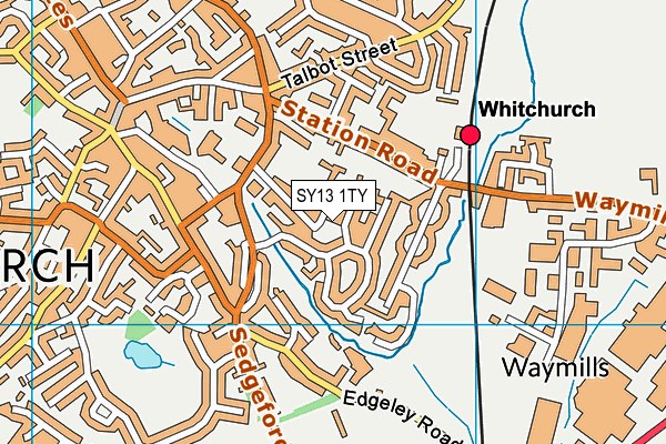 SY13 1TY map - OS VectorMap District (Ordnance Survey) SY13 1TY map - OS VectorMap District (Ordnance Survey)