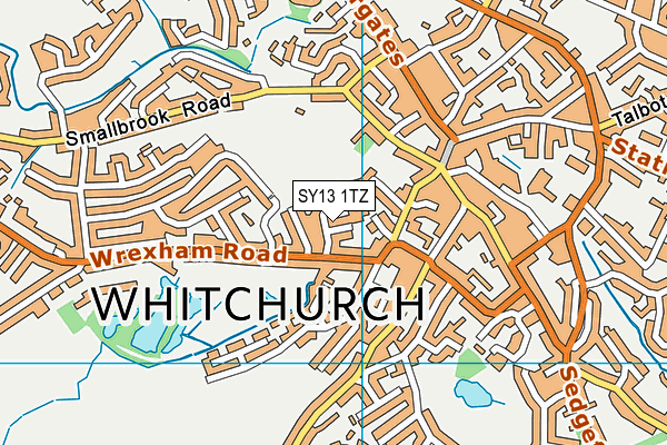SY13 1TZ map - OS VectorMap District (Ordnance Survey) SY13 1TZ map - OS VectorMap District (Ordnance Survey)