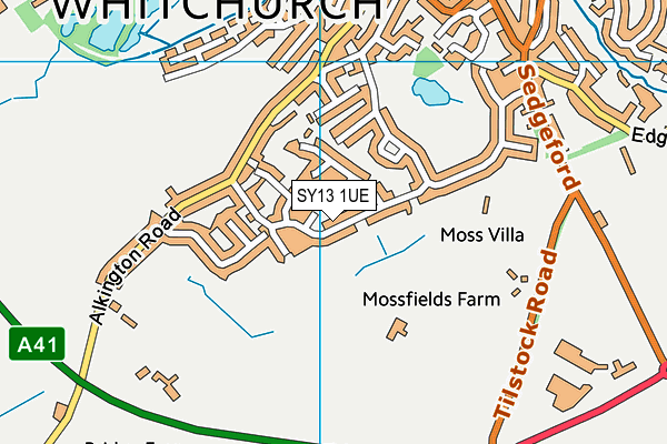 SY13 1UE map - OS VectorMap District (Ordnance Survey) SY13 1UE map - OS VectorMap District (Ordnance Survey)