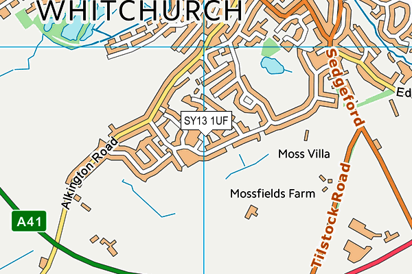 SY13 1UF map - OS VectorMap District (Ordnance Survey) SY13 1UF map - OS VectorMap District (Ordnance Survey)